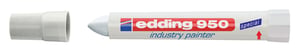 Viltstift edding 950 pastamarker industry rond 10mm wit blister à 1 stuk