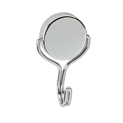 Magneet van neodymium met carrouselhaak zilverkleurig, VE = 4 stuks Ø 38,5 mm, hechtkracht 50 kg