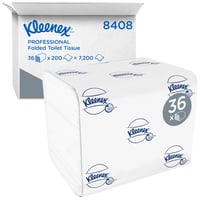 Toiletpapier Kleenex gevouwen tissues 2 laags wit 36x200st 8408