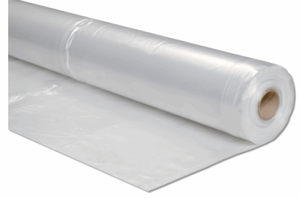 Pe-folie. 0,20. 2 mtr. x 50 mtr. Tr. A-kwal. 16,56 kg per rol. Dikte 180 my