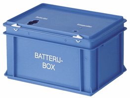 Batterijbox, kleur blauw, model VB 320400