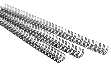 Draadrug GBC 10mm US/21rings A4 zilver 100stuks
