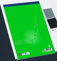 Staples Recycled schrijfblok A4+, gelijnd (pak 5 x 100 vel)