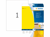 ETIKET HERMA 4421 A4 GEEL 20ST artikel afbeelding