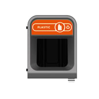 Configure Recyclingstation Plastic NL 57 ltr, Rubbermaid