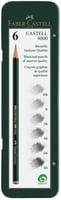 Potloden Faber-Castell Jumbo 9000 6 hardheden in blik