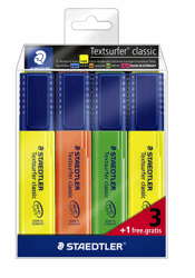 MARKEERSTIFT STAEDTLER 364 TEXTSURFER 3+1 GRATIS ASS artikel afbeelding