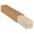 Vierkante koker IEZZY 750x126x126mm bruin, alleen deksel