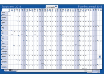 Jaarplanner 2022 Legamaster 60x90cm horizontaal oprolbaar artikel afbeelding