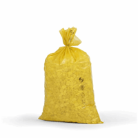 Standaard afvalzakken, LDPE, 70 l 60 µm (Kleur: Geel; Materiaaldikte: 40 µm)