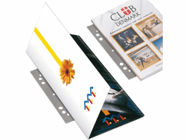 Opbergstrip Djois filestrip A4 295mm 2/4rings transparant 100 stuks
