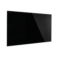 Designbord van glas, magnetisch b x h = 2000x1000 mm kleur diepzwart