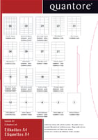 Etiket Quantore 63.5x33.9mm 2400 stuks