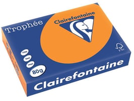 Clairefontaine Trophée Papier, A4, 80 g/m², Neonoranje (pak 500 vel)