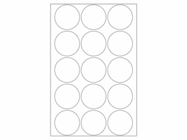 Etiket HERMA 2277 rond 32mm transparant 240 stuks