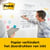 Meeting chart Post-it 563R Super Sticky 50,8x58,4cm met tafelstandaard wit