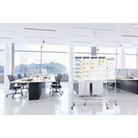 Scrumboard standaardset incl. toebehoren bord-b x h = 1200x900 mm, verrijdbaar