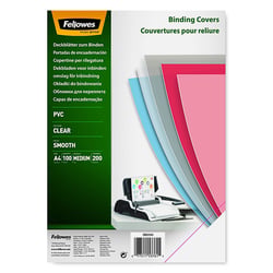 Schutblad Fellowes PVC A4 200mic/pk100