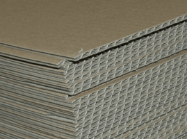 Golfkarton platen 2000x1000mm Bruin 3mm