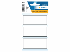 Etiket HERMA 5711 36x80mm schrift grijs kader 18stuks