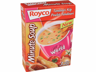 Royco Minute soepen Tandoori kippen soep (doos 20 stuks) artikel afbeelding