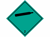 Gevarenetiket A96, 100X100mm wit opdruk groen-zwart. Klasse 2 artikel afbeelding
