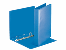Presentatieringband Esselte Essentials panorama A4 4-rings D-mechaniek 20mm blauw