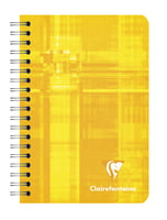 Notitieboek Clairefontaine A7+ 95x140 ruit 5x5 100blz 90gr assorti