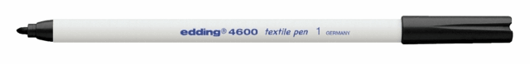 VILTSTIFT EDDING 4600 TEXTIEL ROND 1MM ZWART artikel afbeelding