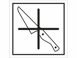 Opslag- en verpakkingsborden, VE = 10 stuks geen mes gebruiken 100x100 mm