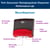 Tork Gevouwen Reinigingsdoek Dispenser Kunststof Zwart/Rood W4 nr. 654008