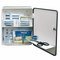 Verbandkast conform DIN 13157 met inhoud, wit, diepte 140 mm h x b = 362x302 mm