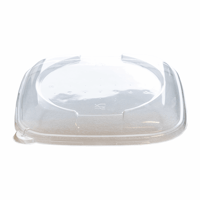 PLA deksel voor BOWL-600ML/19,5X17X4CM-BRUIN en BOWL-900ML/19,5X17X5,5CM-BRUIN, kleur bruin