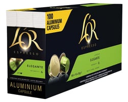 Koffiecups Douwe Egberts L'Or Lungo Elegante 100 stuks