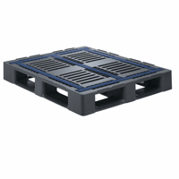 Pallet voor zware lasten, antislipcoating met 5 sleeplatten en 5 mm hoge antischuifrand breedte 1000 mm (Staffel: 1 Stuk)