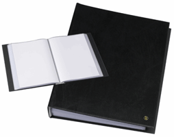 Rillstab showalbum A4 100 tassen, zwart