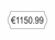 Avery Prijstang etiketten 1-regel, 26 x 12, wit (pak 10 rollen) artikel afbeelding