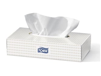 Tork Facial Tissues in dispenserdoos, 2-laags (pak 100 vel) artikel afbeelding