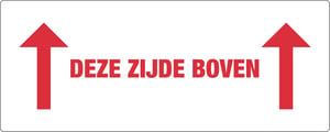 Waarschuwingssticker Deze zijde Bv/rl500