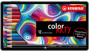 Kleurpotloden STABILO Color Arty blik à 12 stuks