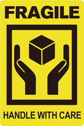 Waarschuwingssticker Fragile/rl200