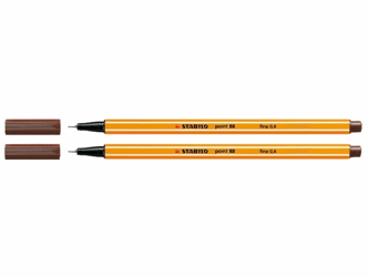 FINELINER STABILO POINT 88/45 BRUIN artikel afbeelding