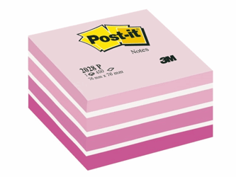MEMOBLOK KUBUS 3M POST-IT 2028P 76X76MM AQUA ROZE artikel afbeelding