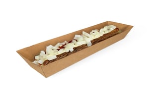 FSC® Kraft snackbakje A16 185x35x33mm