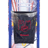 Racksack® inhoud 160 l, motief kunststof blauw/transparant, VE = 10 stuks