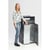 Verzamelstation voor recyclebare materialen 4-voudige inworp, inhoud 200 l antiekzilver