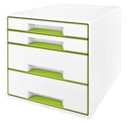 Ladenblok Leitz WOW Cube 4 laden wit/groen artikel afbeelding