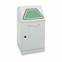 Systeemafvalbak voor kringloopmateriaal MODUL VARIO inhoud 45 l met afvalzakhouder, lichtgrijs