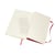 Notitieboek Moleskine L 130x210mm lijn scarlet red