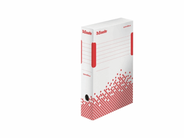 Esselte Archiefdoos Speedbox 350 x 250 x 80 mm, wit/rood (doos 25 stuks)